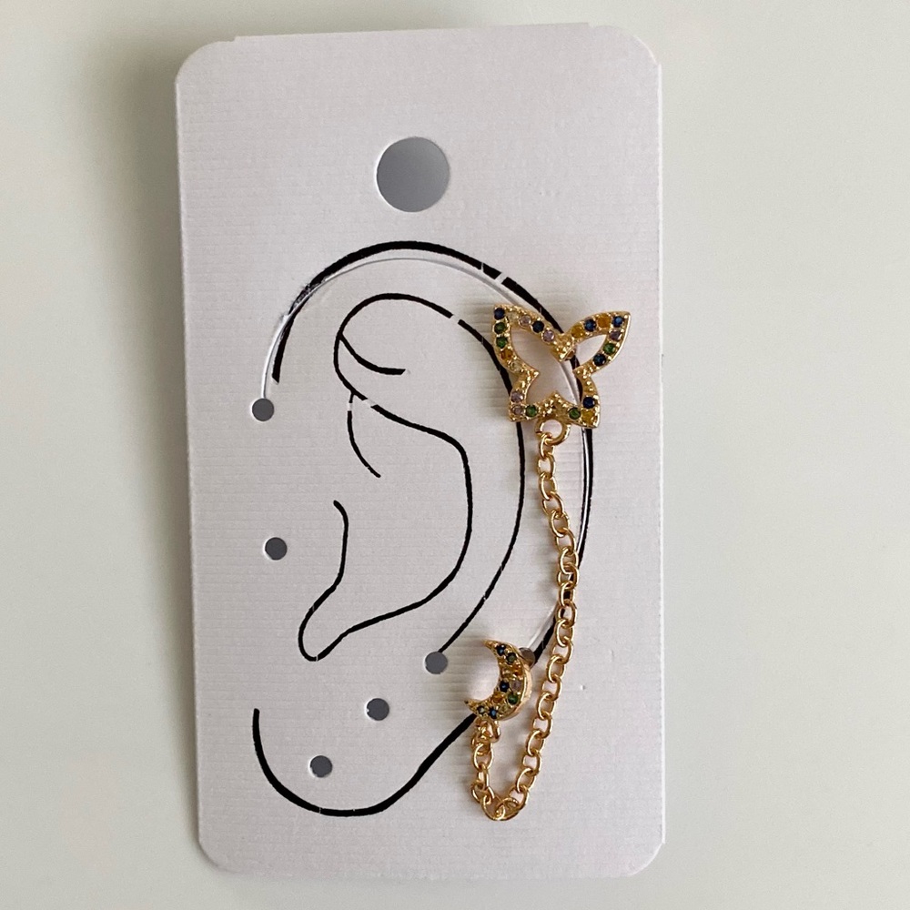 Gold Plated Earring Stud With Earring Stud Set